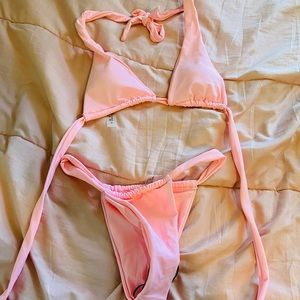 Cute pink bikini